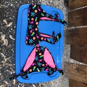 Black and neon Bikini